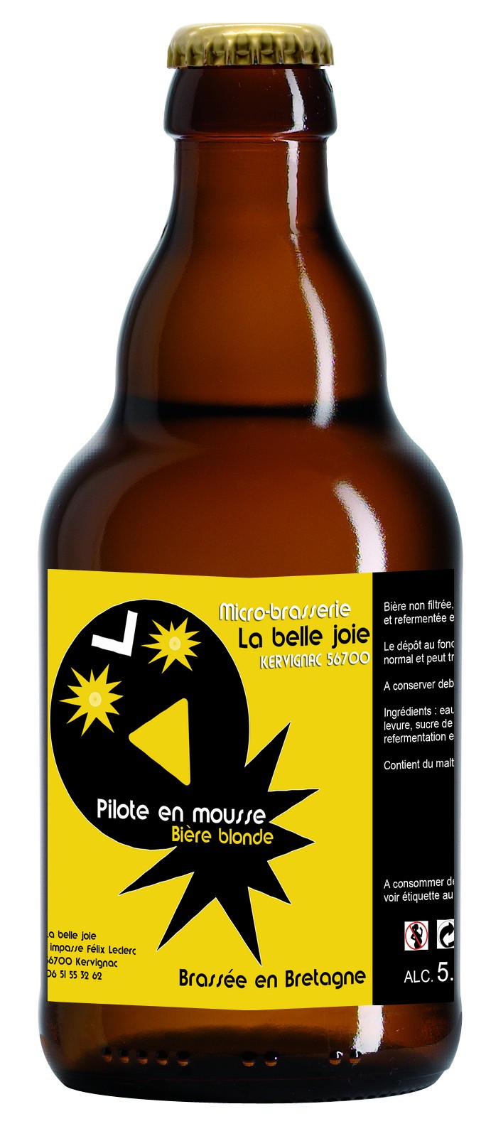 Pilote en mousse - Bière blonde