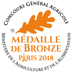 Médaille de bronze au concours général agricole Paris 2018