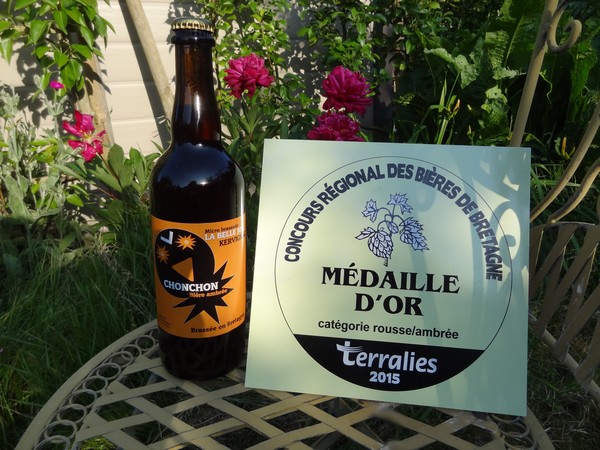 concours de bières bretonnes : Médailles d'or et de bronze aux Terralies 2015